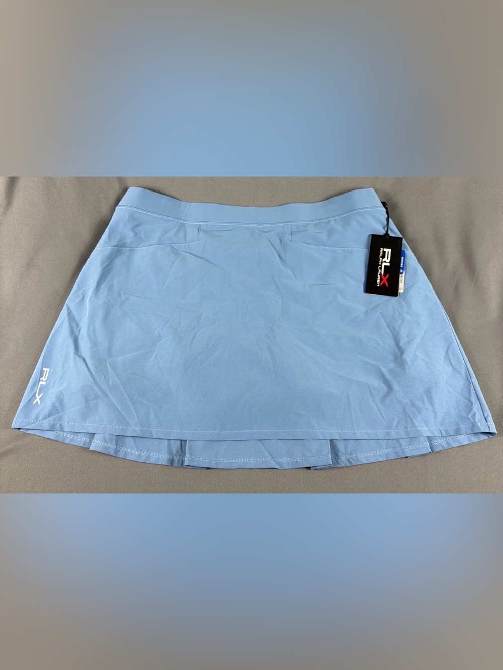RLX Ralph Lauren Womens Golf Skort Large Blue Polyester Spandex MSRP $130